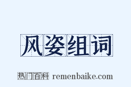 风姿组词是什么意思的图片